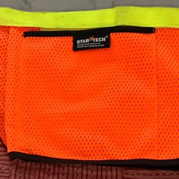 PIONEER Orange Safety Vest with Reflective Stripes - Picture 7 of 16